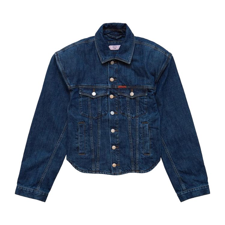 Куртка Martine Rose Extreme Shoulder Denim Jacket 'Blue', синий 
Куртка Martine Rose Extreme Shoulder Denim Jacket 'Blue', синий