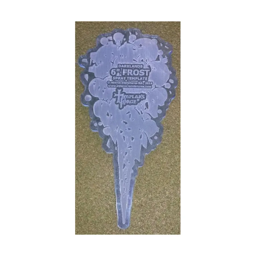 Шаблон - 6-дюймовый морозный спрей, Darklands Miniatures - Bases, Dice & Other Accessories
Шаблон - 6-дюймовый морозный спрей, Darklands Miniatures - Bases, Dice & Other Accessories