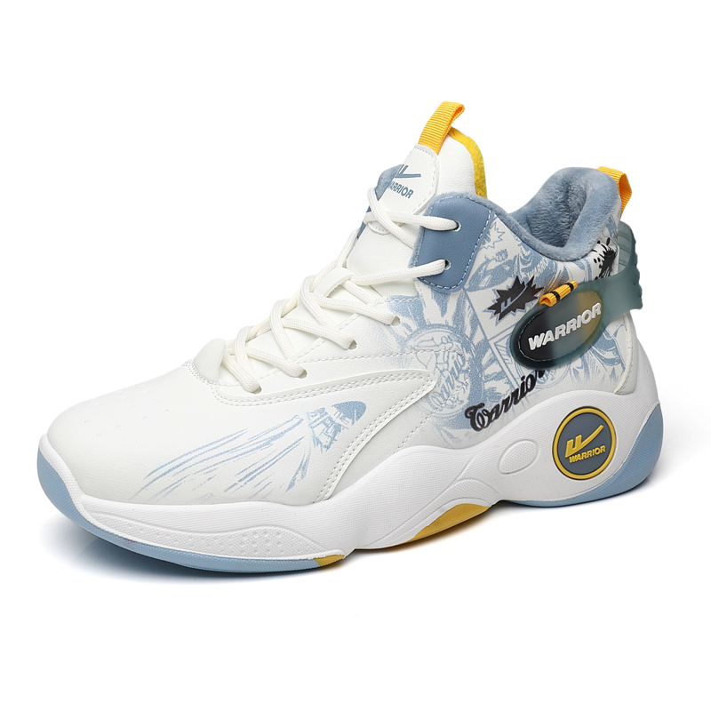 WARRIOR Баскетбольные кроссовки мужские высокие голубые/золотые/черные с белой голубой флисовой подкладкой, цвет White Light Blue-Fleece-Lined
WARRIOR Баскетбольные кроссовки мужские высокие голубые/золотые/черные с белой голубой флисовой подкладкой, цвет White Light Blue-Fleece-Lined
