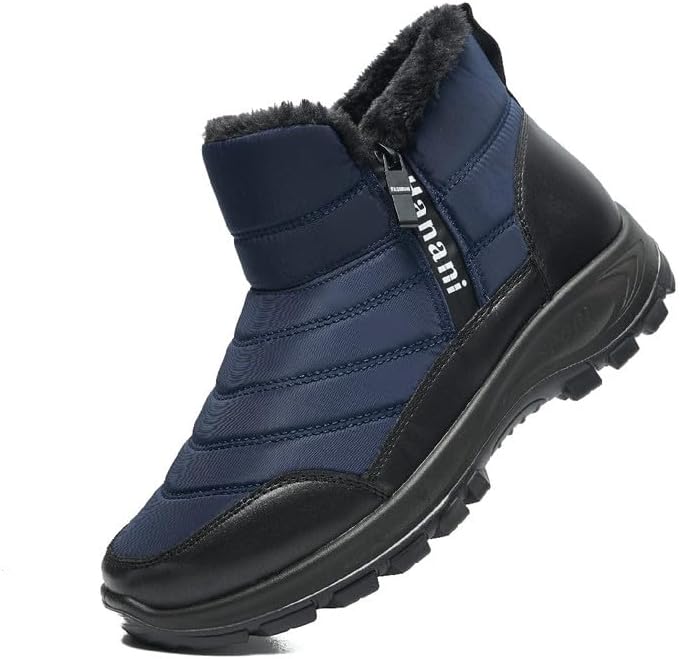 Мужские зимние ботинки Hanani Mens с меховой подкладкой, утепленные, на щиколотку, застежка-молния, водонепроницаемые, для улицы, легкие и удобные, синий
Мужские зимние ботинки Hanani Mens с меховой подкладкой, утепленные, на щиколотку, застежка-молния, водонепроницаемые, для улицы, легкие и удобные, синий