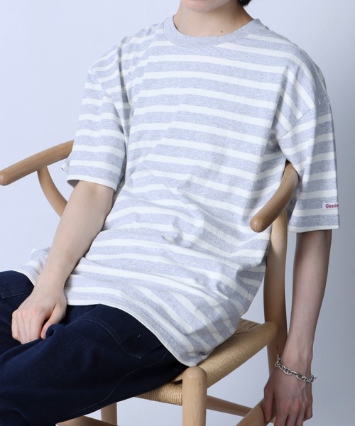 Футболка из плотного хлопка с каймой, бренд GOODWEAR, цвет серый
Футболка из плотного хлопка с каймой, бренд GOODWEAR, цвет серый