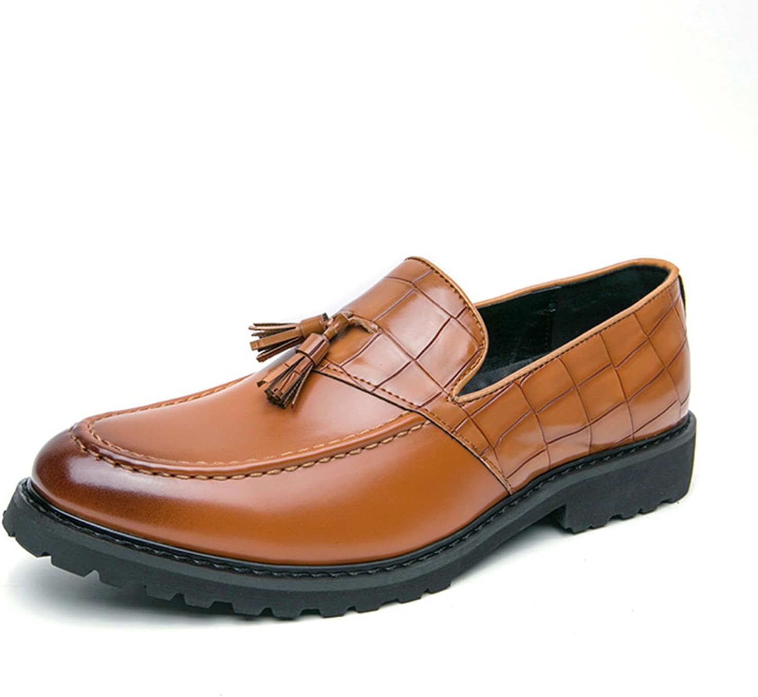 Мужские лоферы из кожи с кисточками, низкий каблук, удобные, с круглым носком, рифленой подошвой, без шнурков, повседневные, для офиса и бизнеса, нескользящие, классические туфли Botrent, коричневый
Мужские лоферы из кожи с кисточками, низкий каблук, удобные, с круглым носком, рифленой подошвой, без шнурков, повседневные, для офиса и бизнеса, нескользящие, классические туфли Botrent, коричневый