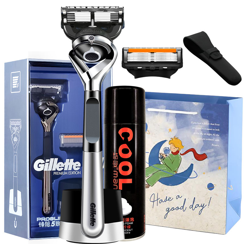Фенгин Жисун ручная бритва скорость 5 лезвий мужская бритва 5 сменных кассет подарочный набор с пеной для бритья Gillette
Фенгин Жисун ручная бритва скорость 5 лезвий мужская бритва 5 сменных кассет подарочный набор с пеной для бритья Gillette