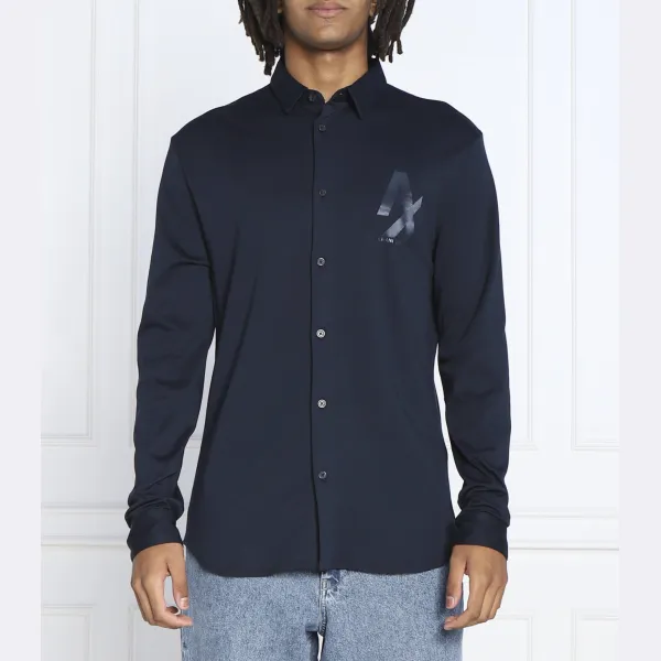 Рубашка стандартного кроя Armani Exchange, синий
Рубашка стандартного кроя Armani Exchange, синий