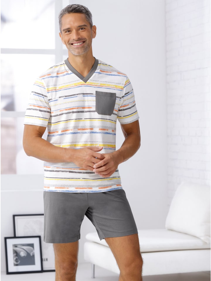 Sieh an! Короткие шорты с принтом цвета экрю и антрацита
Sieh an! Короткие шорты с принтом цвета экрю и антрацита