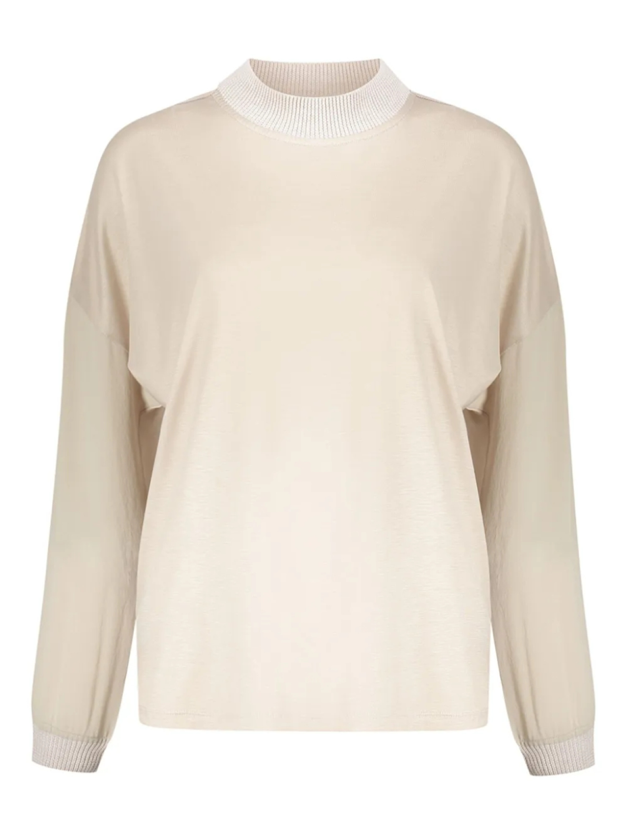 Топ с круглым вырезом и длинными рукавами Herno, нейтральный
Топ с круглым вырезом и длинными рукавами Herno, нейтральный