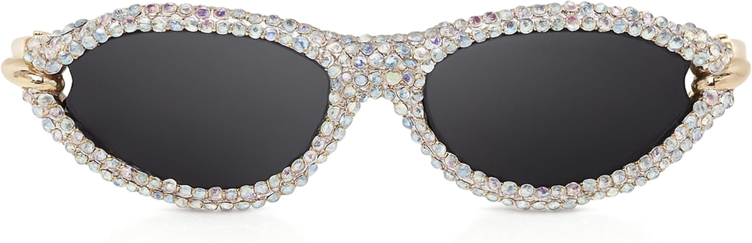 bullabulling Модные солнцезащитные очки «кошачий глаз» со стразами для женщин, стильные солнцезащитные очки «кошачий глаз» в золотой металлической оправе, модные солнцезащитные очки 2025 года, Black
bullabulling Модные солнцезащитные очки «кошачий глаз» со стразами для женщин, стильные солнцезащитные очки «кошачий глаз» в золотой металлической оправе, модные солнцезащитные очки 2025 года, Black