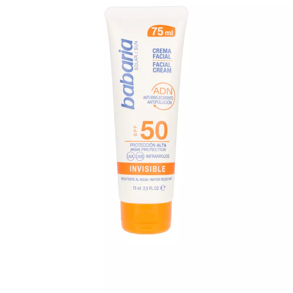 Солнцезащитный крем Solar Adn Invisible Crema Solar Facial Spf50 Babaria, 75 мл
Солнцезащитный крем Solar Adn Invisible Crema Solar Facial Spf50 Babaria, 75 мл