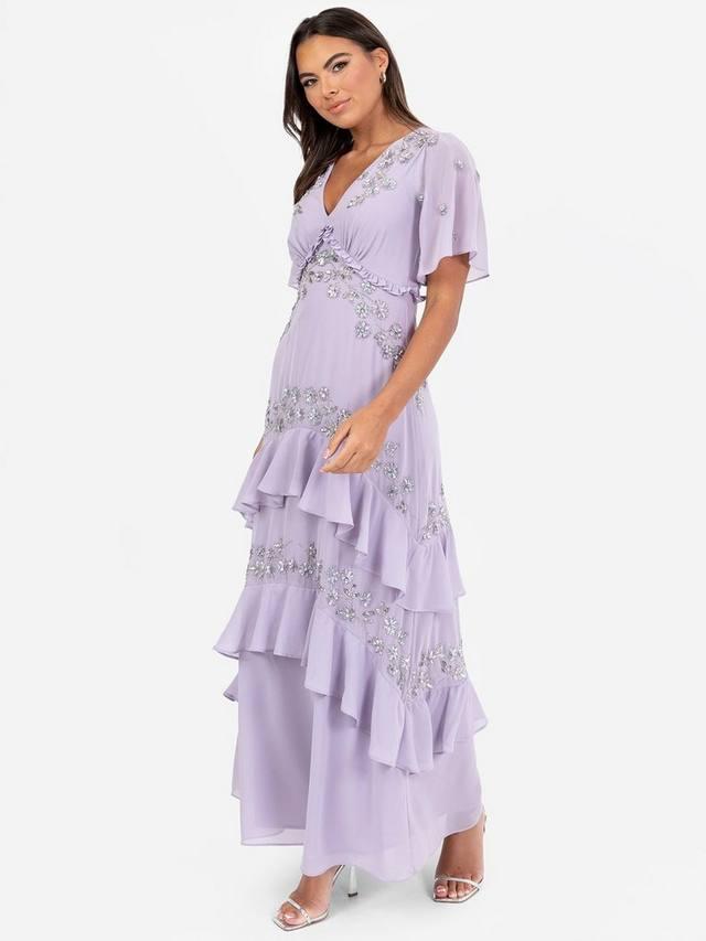 Многоярусное платье макси с цветочным рисунком Maya Deluxe, цвет Thistle Lilac/Silver
Многоярусное платье макси с цветочным рисунком Maya Deluxe, цвет Thistle Lilac/Silver