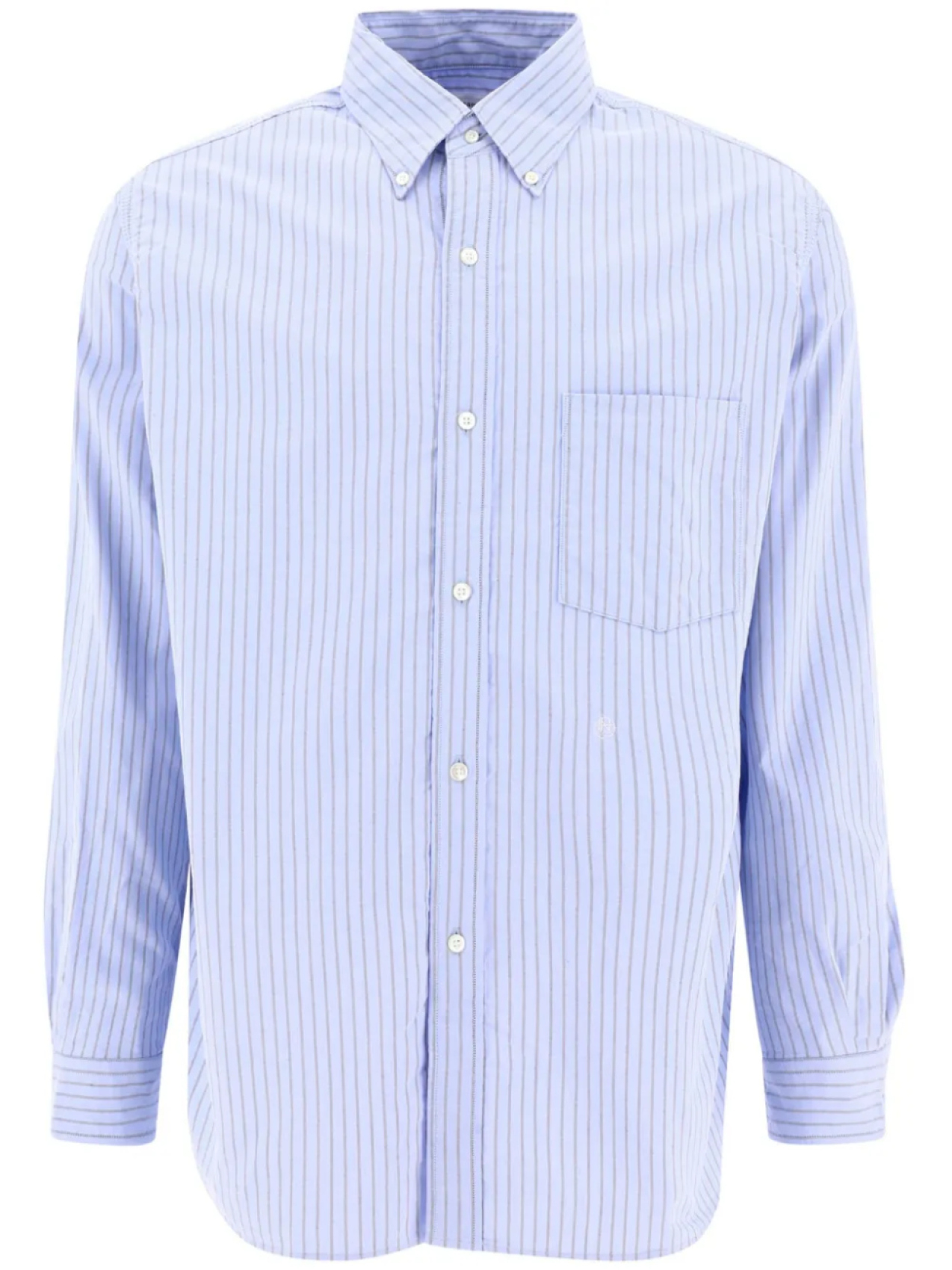 Полосатая рубашка на пуговицах Nanamica, синий
Полосатая рубашка на пуговицах Nanamica, синий