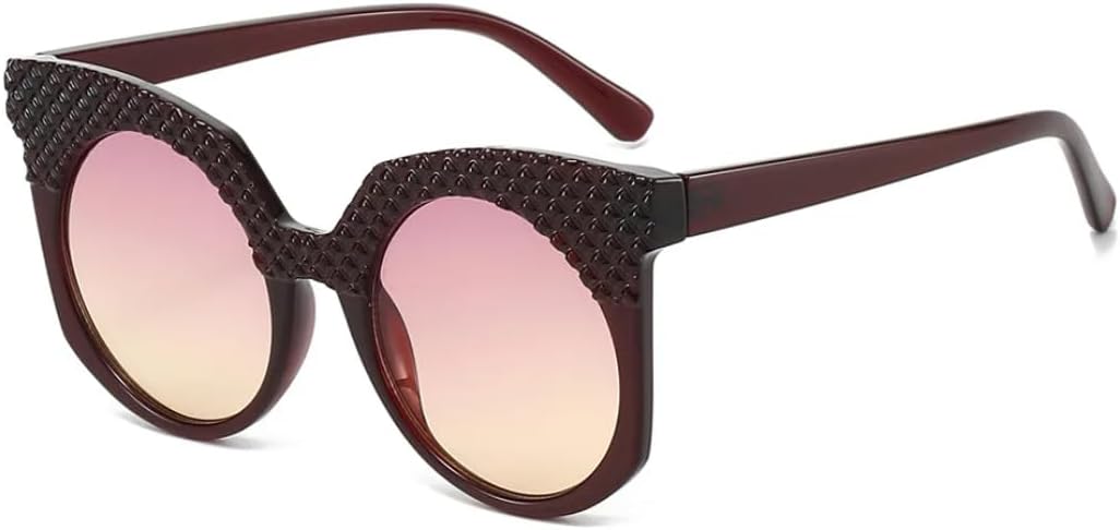 Модные солнцезащитные очки большого размера для женщин, ретро-круглые солнцезащитные очки с защитой от УФ-излучения UV400 для мужчин, солнцезащитные очки с градиентным покрытием TVTBBVV, Tea Purple Pink
Модные солнцезащитные очки большого размера для женщин, ретро-круглые солнцезащитные очки с защитой от УФ-излучения UV400 для мужчин, солнцезащитные очки с градиентным покрытием TVTBBVV, Tea Purple Pink