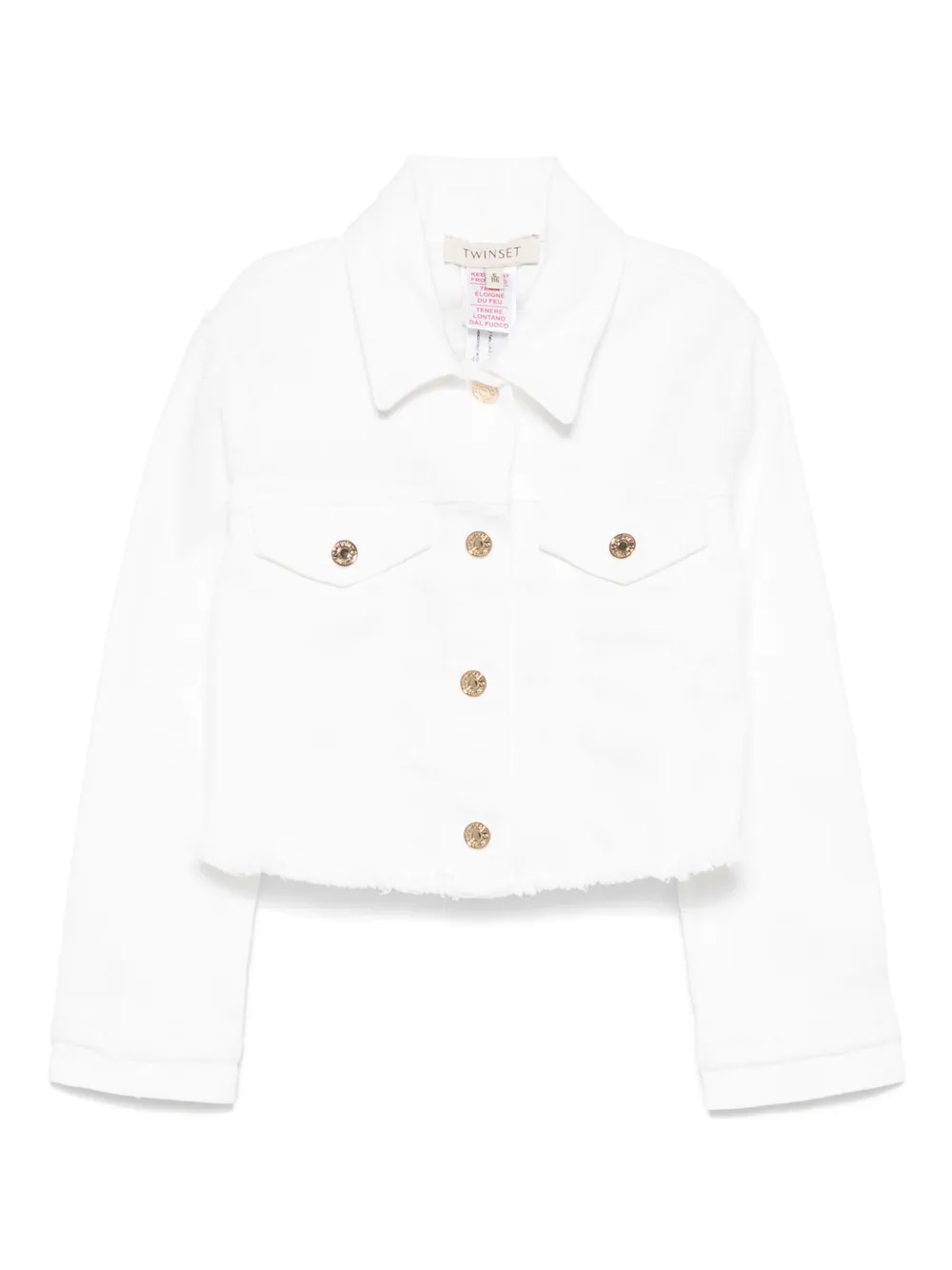 Джинсовая куртка TWINSET Kids, белый 
Джинсовая куртка TWINSET Kids, белый