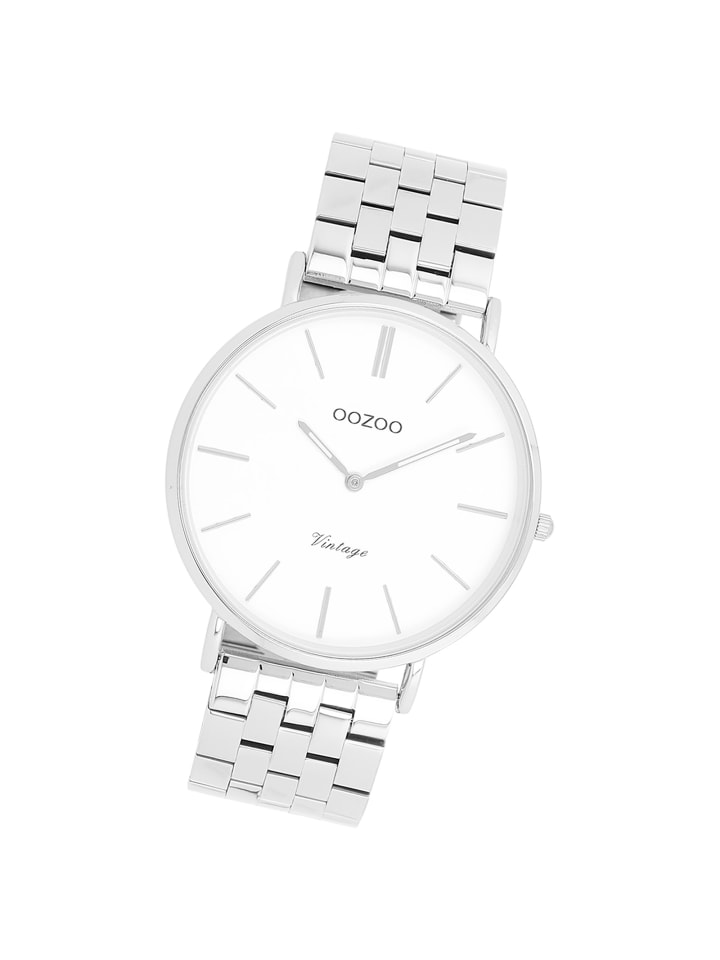 Аналоговые наручные часы Oozoo Vintage Series, серебристые, большие (примерно 40 мм)
Аналоговые наручные часы Oozoo Vintage Series, серебристые, большие (примерно 40 мм)