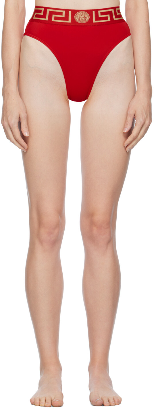 Красные плавки бикини Greca Versace Underwear
Красные плавки бикини Greca Versace Underwear