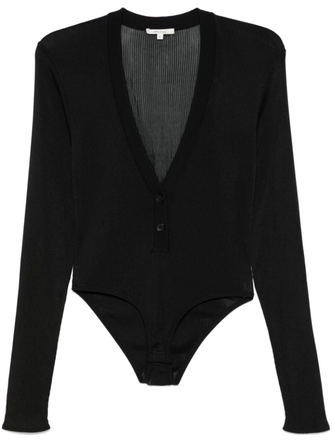 Боди в тонкую резинку Nensi Dojaka, черный 
Боди в тонкую резинку Nensi Dojaka, черный