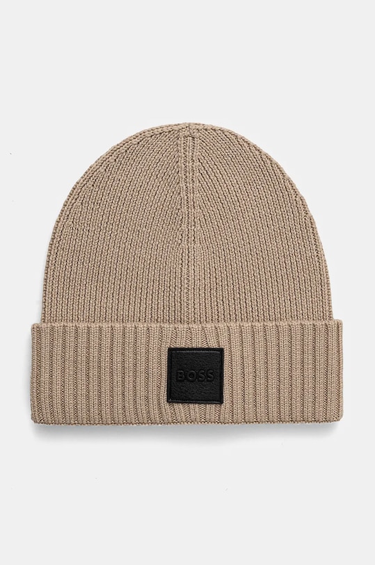 Шерстяная шапка Boss, бежевый
Шерстяная шапка Boss, бежевый