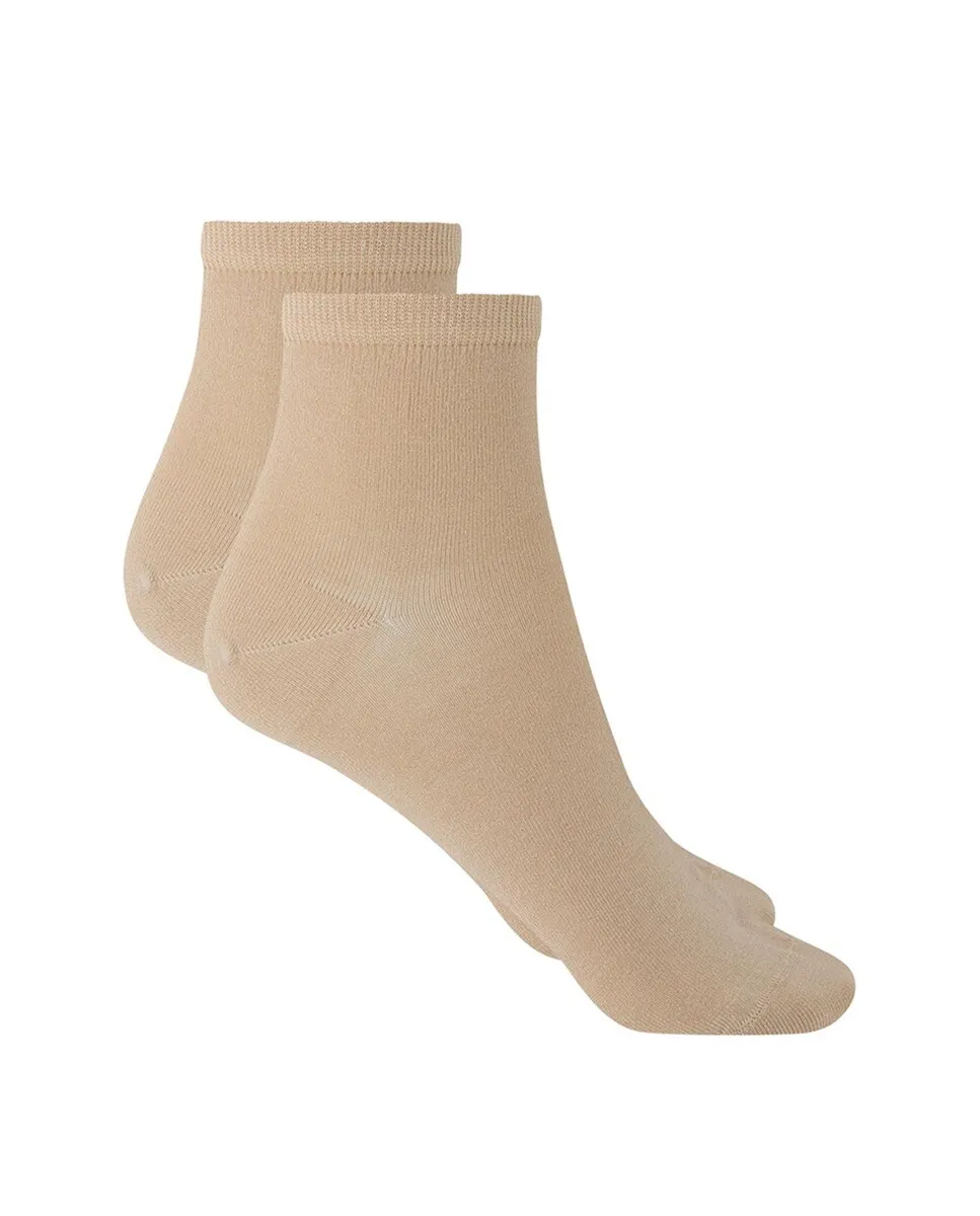 Простые женские носки из шотландской пряжи Сделано в Испании Punto Blanco, бежевый 
Простые женские носки из шотландской пряжи Сделано в Испании Punto Blanco, бежевый