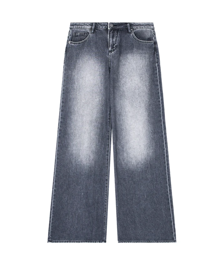 Широкие джинсы с эффектом потертости Armani Exchange, серый
Широкие джинсы с эффектом потертости Armani Exchange, серый