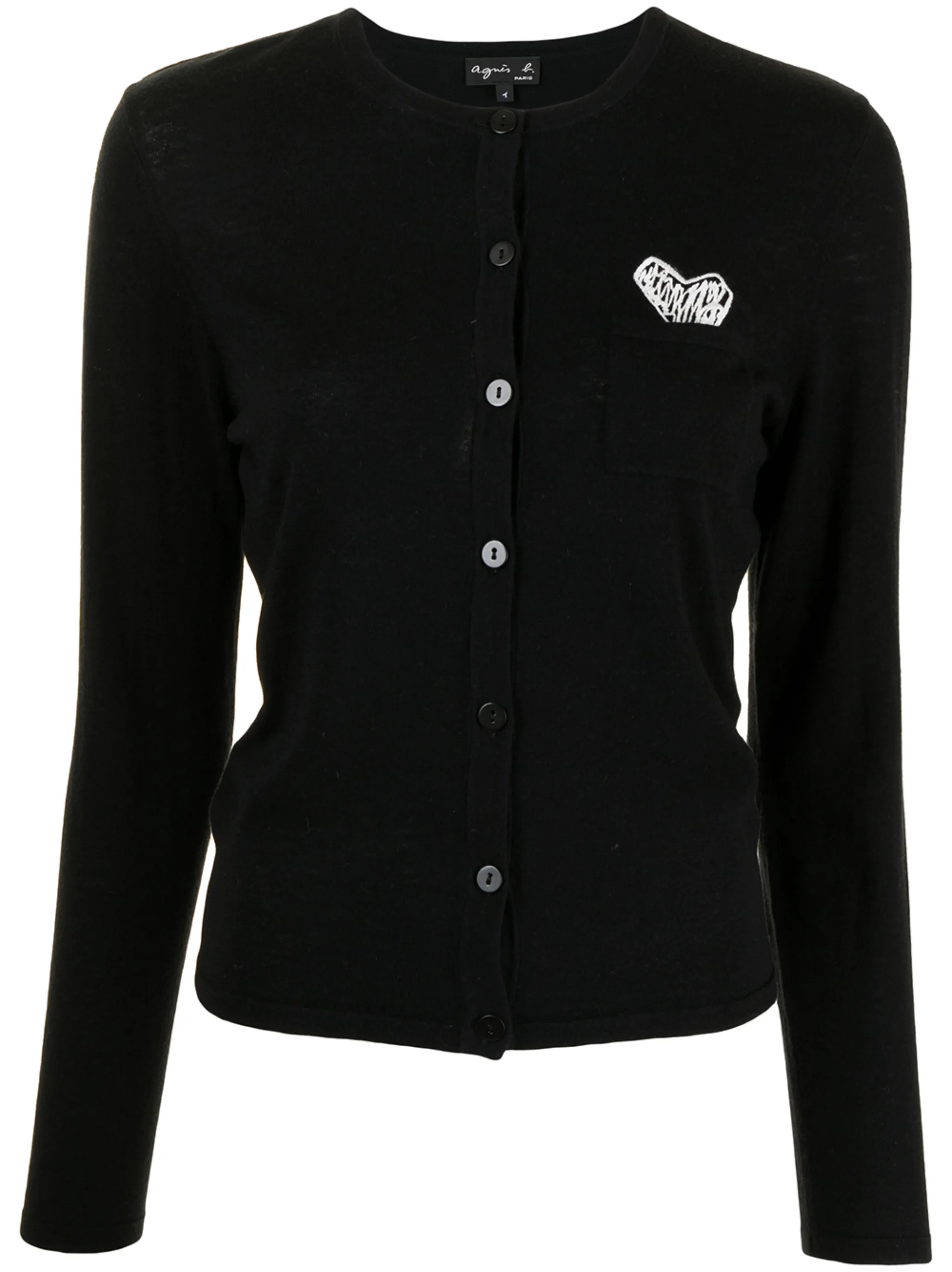 Кардиган с нашивкой Agnès B., черный
Кардиган с нашивкой Agnès B., черный