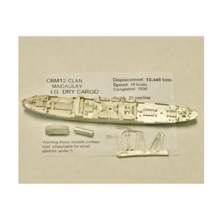 Клан Маколей LG. Сухие грузы, Figurehead Ships - WWII Coastal Forces - Merchants (1:1250) (Noble Miniatures)
Клан Маколей LG. Сухие грузы, Figurehead Ships - WWII Coastal Forces - Merchants (1:1250) (Noble Miniatures)