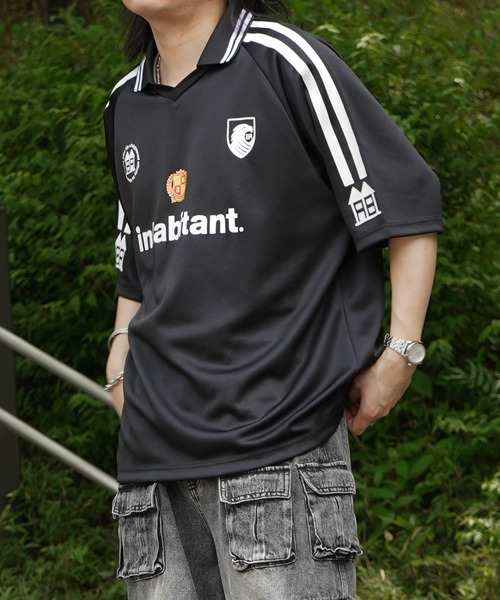 Футболка с коротким рукавом, спортивный принт, унисекс, свободный крой INHABITANT, черный
Футболка с коротким рукавом, спортивный принт, унисекс, свободный крой INHABITANT, черный