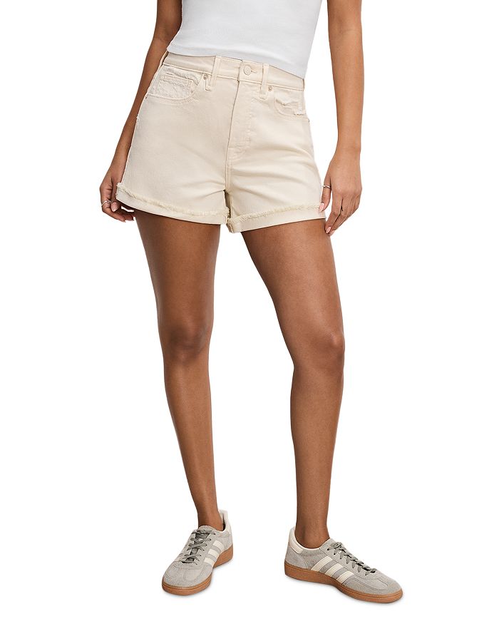 Шорты из джинсы в стиле 90-х Good American, слоновая кость/кремовый
Шорты из джинсы в стиле 90-х Good American, слоновая кость/кремовый