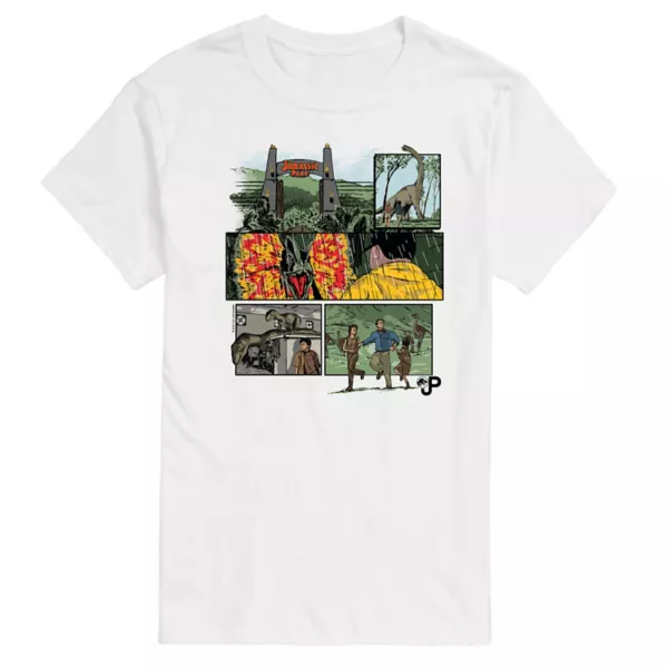 Мужская футболка с графическим принтом в стиле комиксов «Мир Юрского периода» Licensed Character, белый
Мужская футболка с графическим принтом в стиле комиксов «Мир Юрского периода» Licensed Character, белый