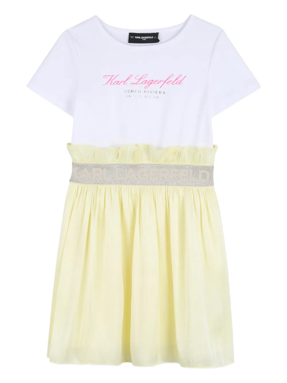 Платье с оборками Karl Lagerfeld Kids, белый
Платье с оборками Karl Lagerfeld Kids, белый