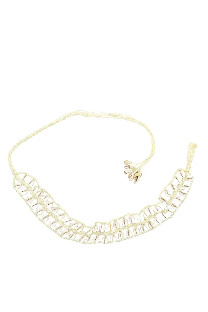 COLLEZIONE ALESSANDRO поясной ремень "Shell King", пояс-ракушка для завязывания, белый
COLLEZIONE ALESSANDRO поясной ремень "Shell King", пояс-ракушка для завязывания, белый