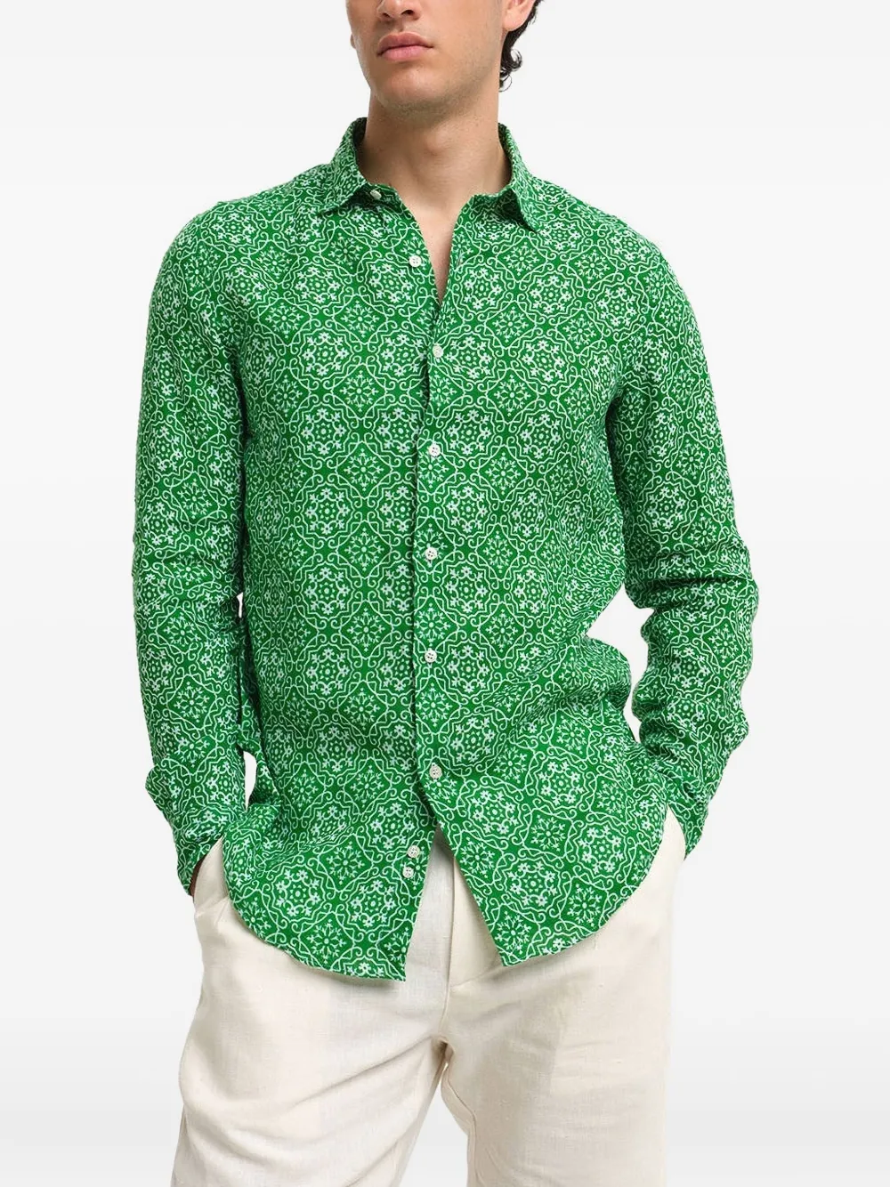 Рубашка с узором Peninsula Swimwear, зеленый
Рубашка с узором Peninsula Swimwear, зеленый