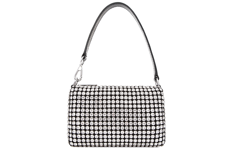 Клатч с кристаллами подмышечный однорукавный миниатюрный женский белый циркон Alexander Wang 
Клатч с кристаллами подмышечный однорукавный миниатюрный женский белый циркон Alexander Wang