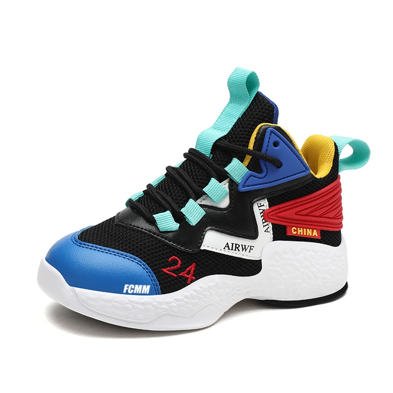 Противоскользящие и дышащие баскетбольные кроссовки для детей FCMM, черный/красный
Противоскользящие и дышащие баскетбольные кроссовки для детей FCMM, черный/красный