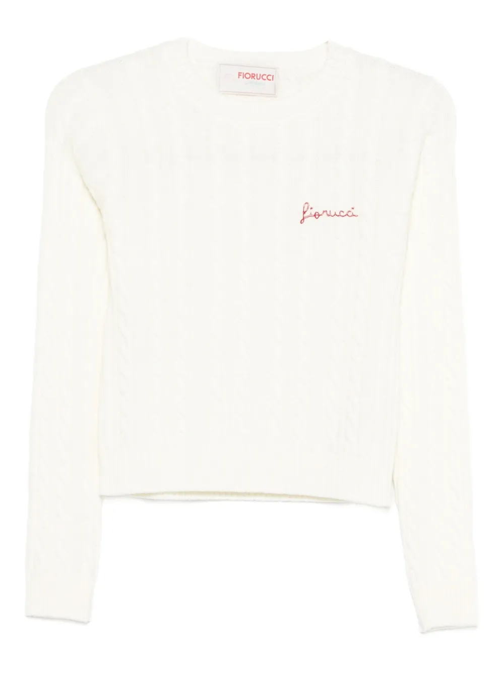 Свитер вязаный косами Fiorucci, белый
Свитер вязаный косами Fiorucci, белый
