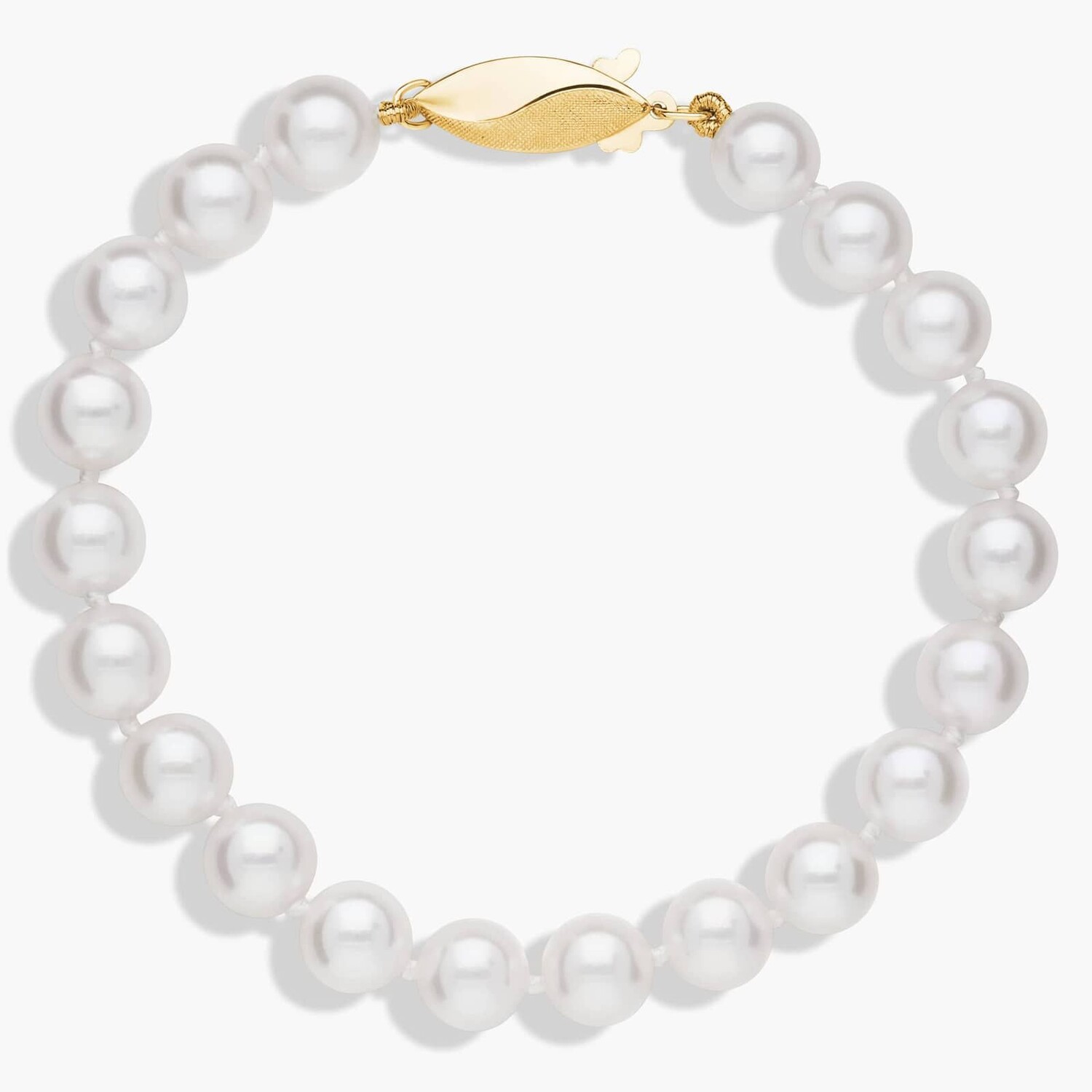 Классический браслет из искусственного жемчуга Акойя 6,5 дюйма из 18-каратного желтого золота (6,5-7,0 мм) Blue Nile
Классический браслет из искусственного жемчуга Акойя 6,5 дюйма из 18-каратного желтого золота (6,5-7,0 мм) Blue Nile