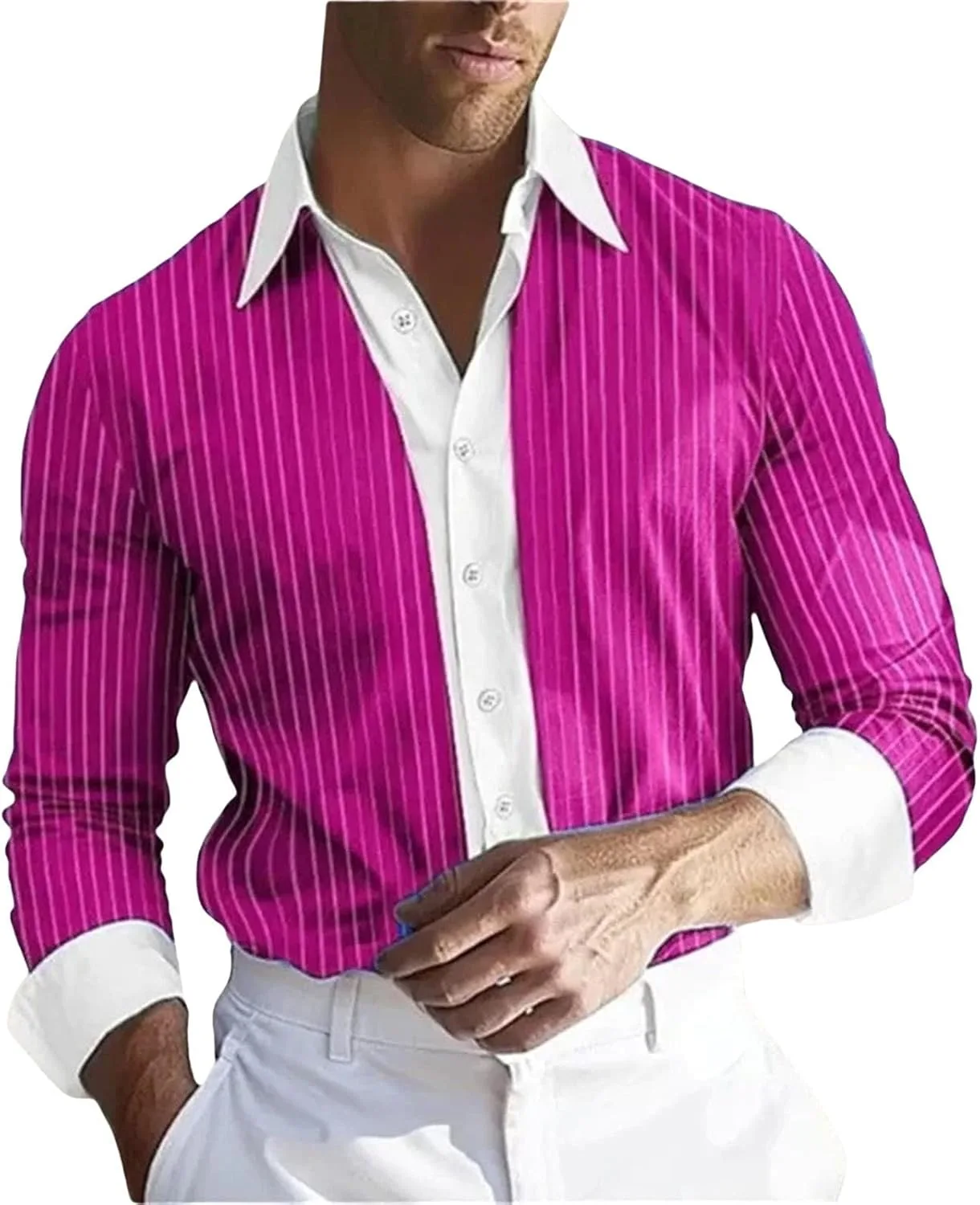 CRNTCEM мужская рубашка с длинным рукавом в полоску и принтом, винтажный вестерн
CRNTCEM мужская рубашка с длинным рукавом в полоску и принтом, винтажный вестерн