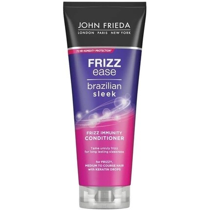 Кондиционер для иммунитета Frizz Ease Brazil Sleek Frizz, 250 мл, John Frieda
Кондиционер для иммунитета Frizz Ease Brazil Sleek Frizz, 250 мл, John Frieda
