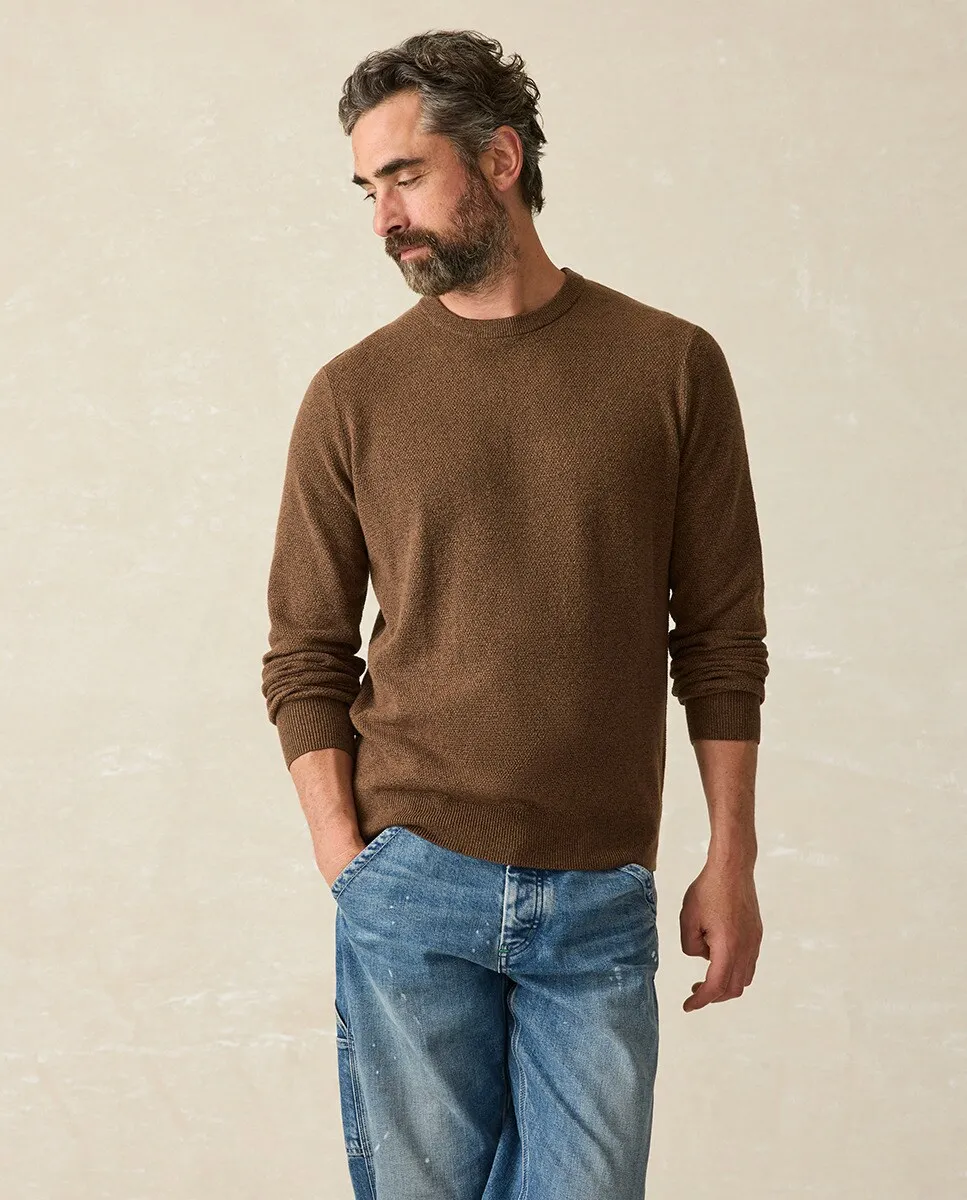 Мужской свитер с вырезом и вырезом Faherty, коричневый
Мужской свитер с вырезом и вырезом Faherty, коричневый