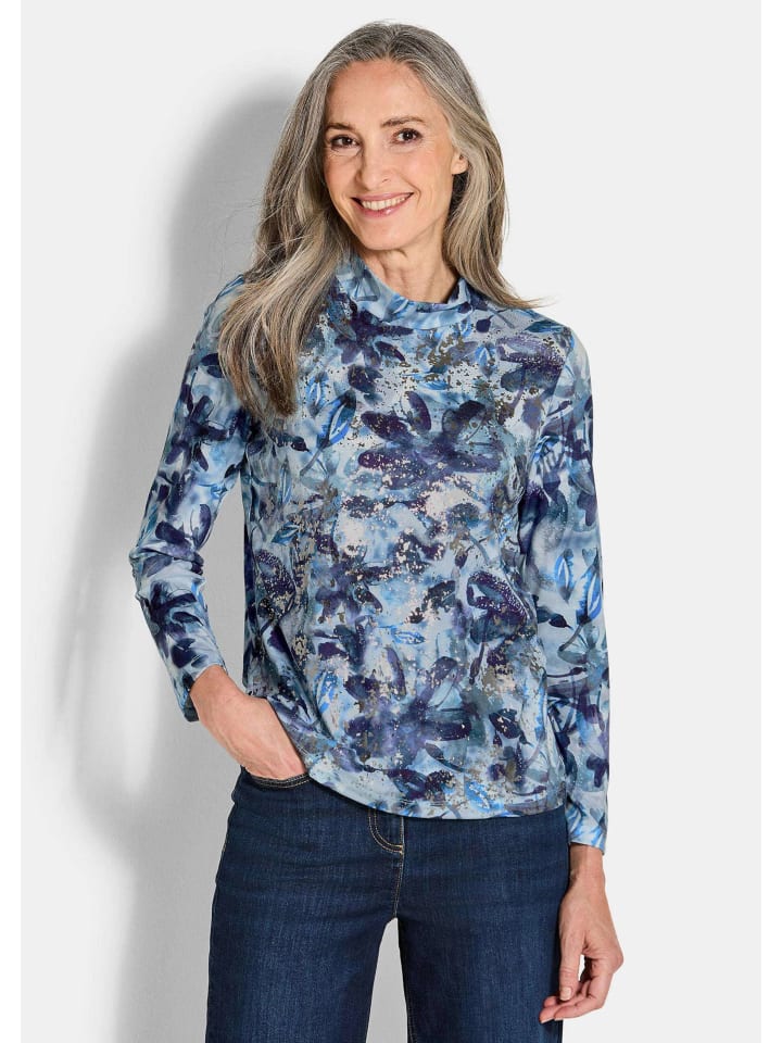 Блузка из джерси с длинными рукавами и принтом по всей поверхности в синем цвете/с узором GOLDNER
Блузка из джерси с длинными рукавами и принтом по всей поверхности в синем цвете/с узором GOLDNER