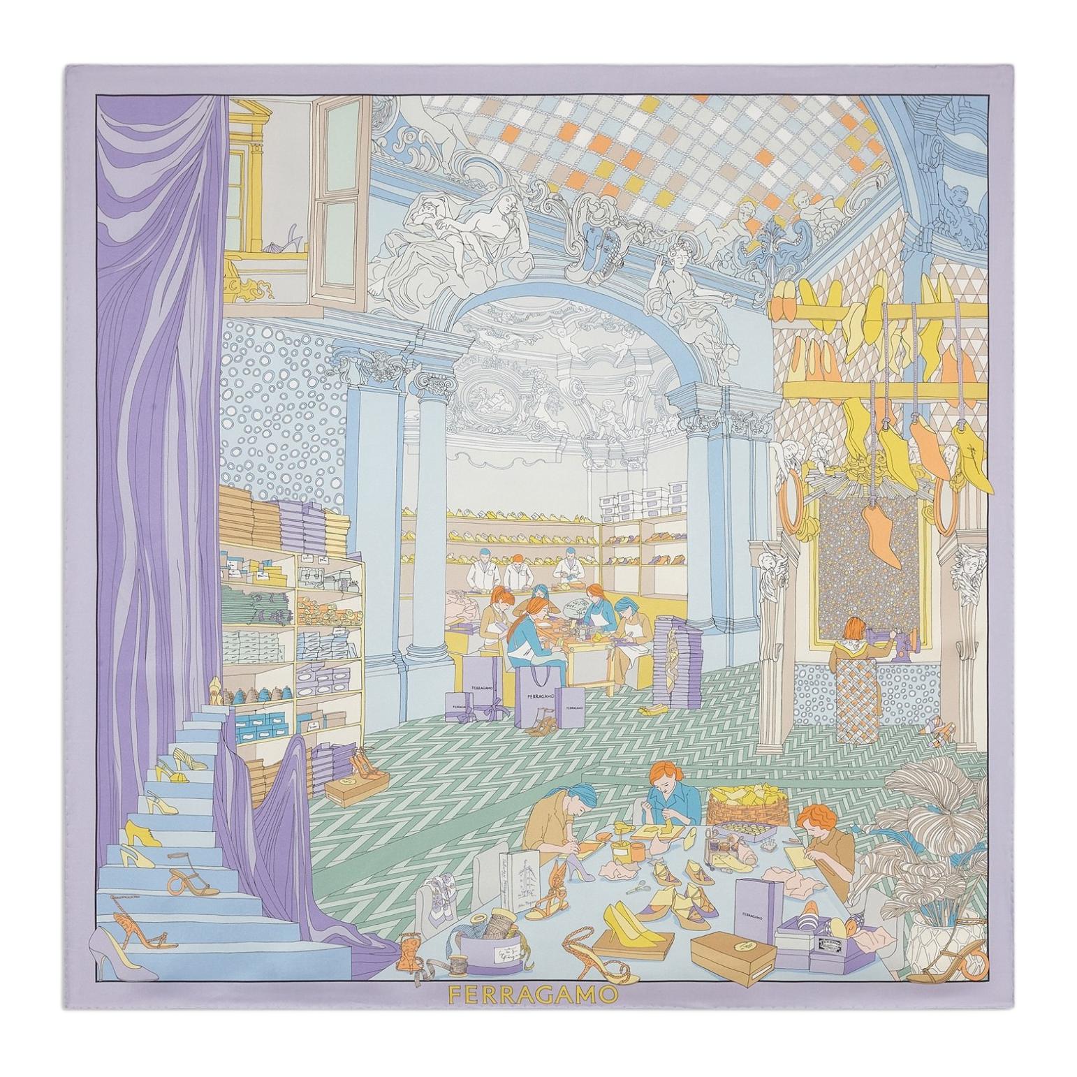 Ferragamo Шёлковый шарф, Lavender
Ferragamo Шёлковый шарф, Lavender