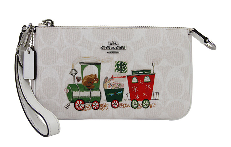COACH Нолита холщовая с кожаной сумочкой поясной через плечо клатч женская белая
COACH Нолита холщовая с кожаной сумочкой поясной через плечо клатч женская белая