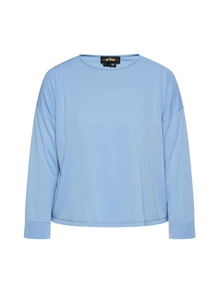 Женская блузка с длинными рукавами светло-голубого цвета usha BLACK LABEL
Женская блузка с длинными рукавами светло-голубого цвета usha BLACK LABEL