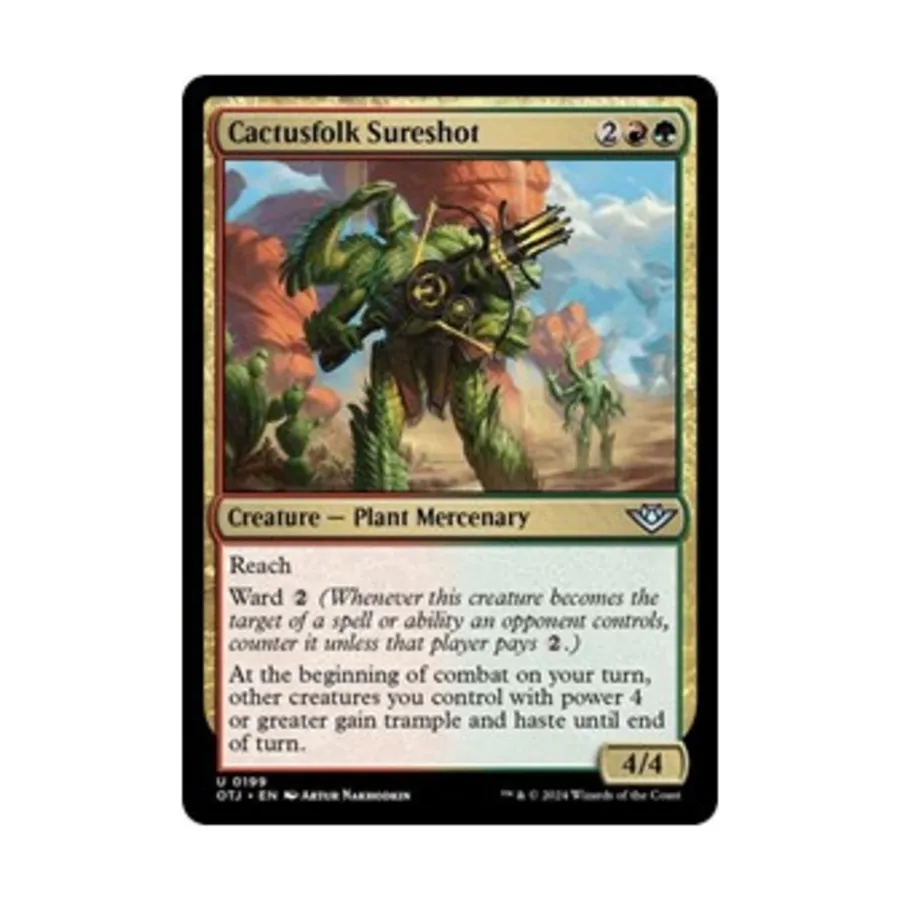 CCG Кактусфолк Сурешот (U), MTG - Outlaws of Thunder Junction
CCG Кактусфолк Сурешот (U), MTG - Outlaws of Thunder Junction