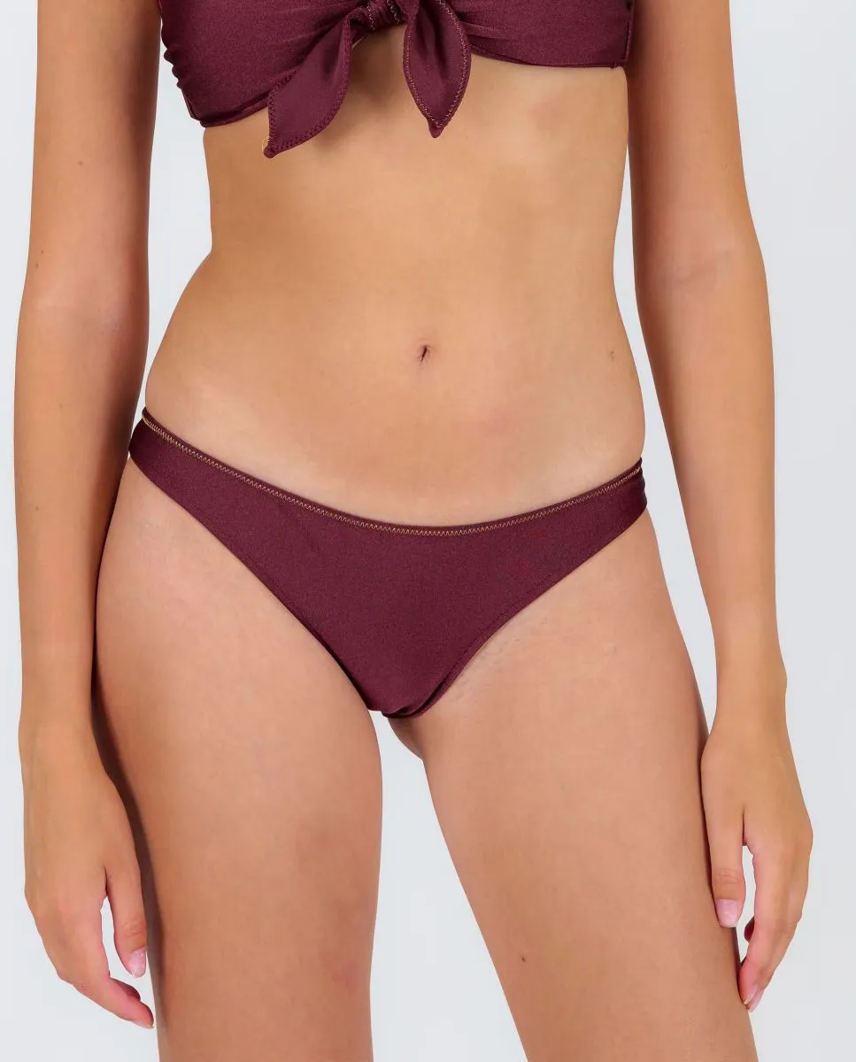 Гладкие бразильские плавки бикини Río de Sol, бордовый 
Гладкие бразильские плавки бикини Río de Sol, бордовый