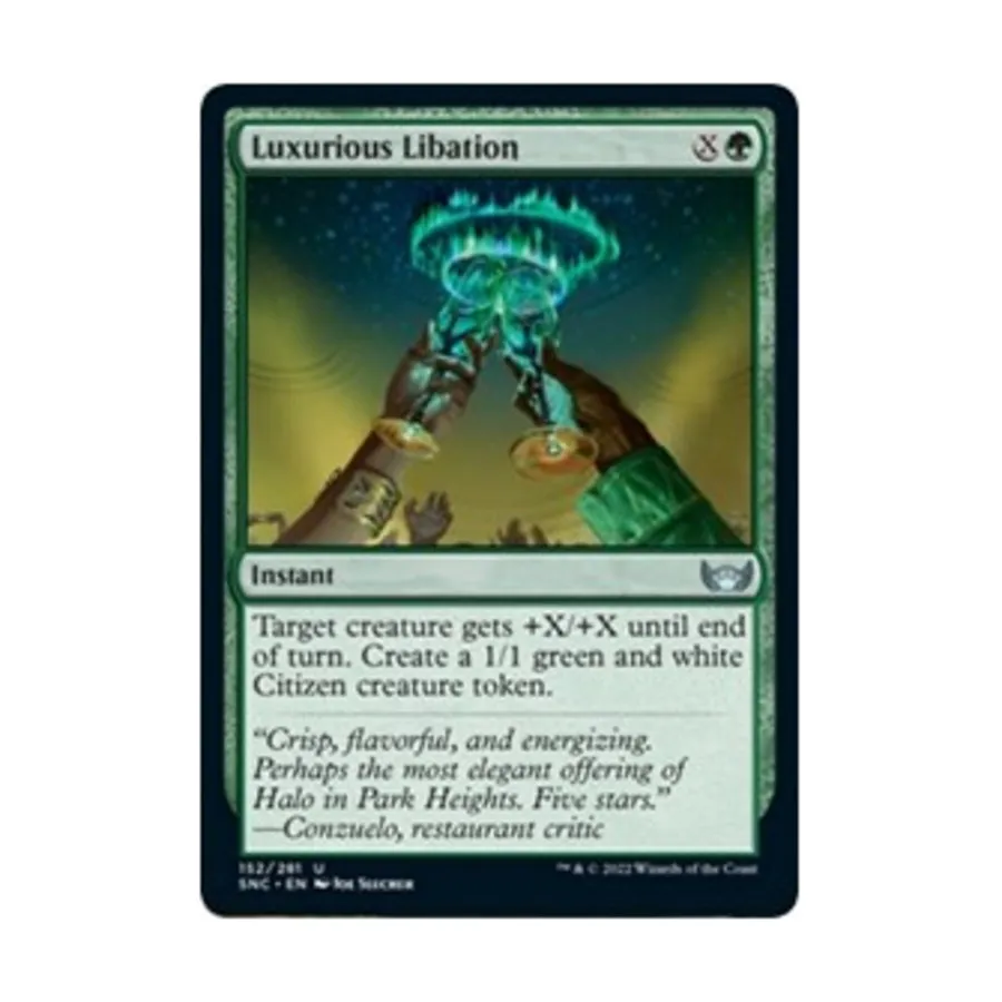 CCG Роскошное возлияние (U), MTG - Streets of New Capenna
CCG Роскошное возлияние (U), MTG - Streets of New Capenna