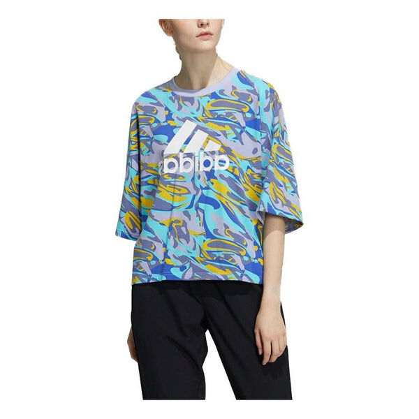 Футболка str t aop с принтом логотипа спортивные с коротким рукавом Adidas, синий
Футболка str t aop с принтом логотипа спортивные с коротким рукавом Adidas, синий