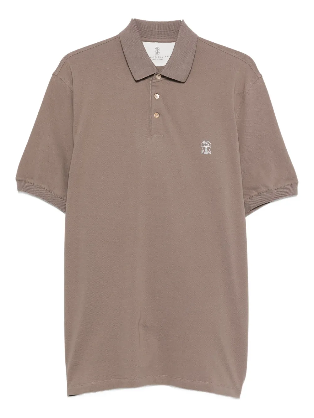 Рубашка поло с вышитым логотипом Brunello Cucinelli, серый
Рубашка поло с вышитым логотипом Brunello Cucinelli, серый