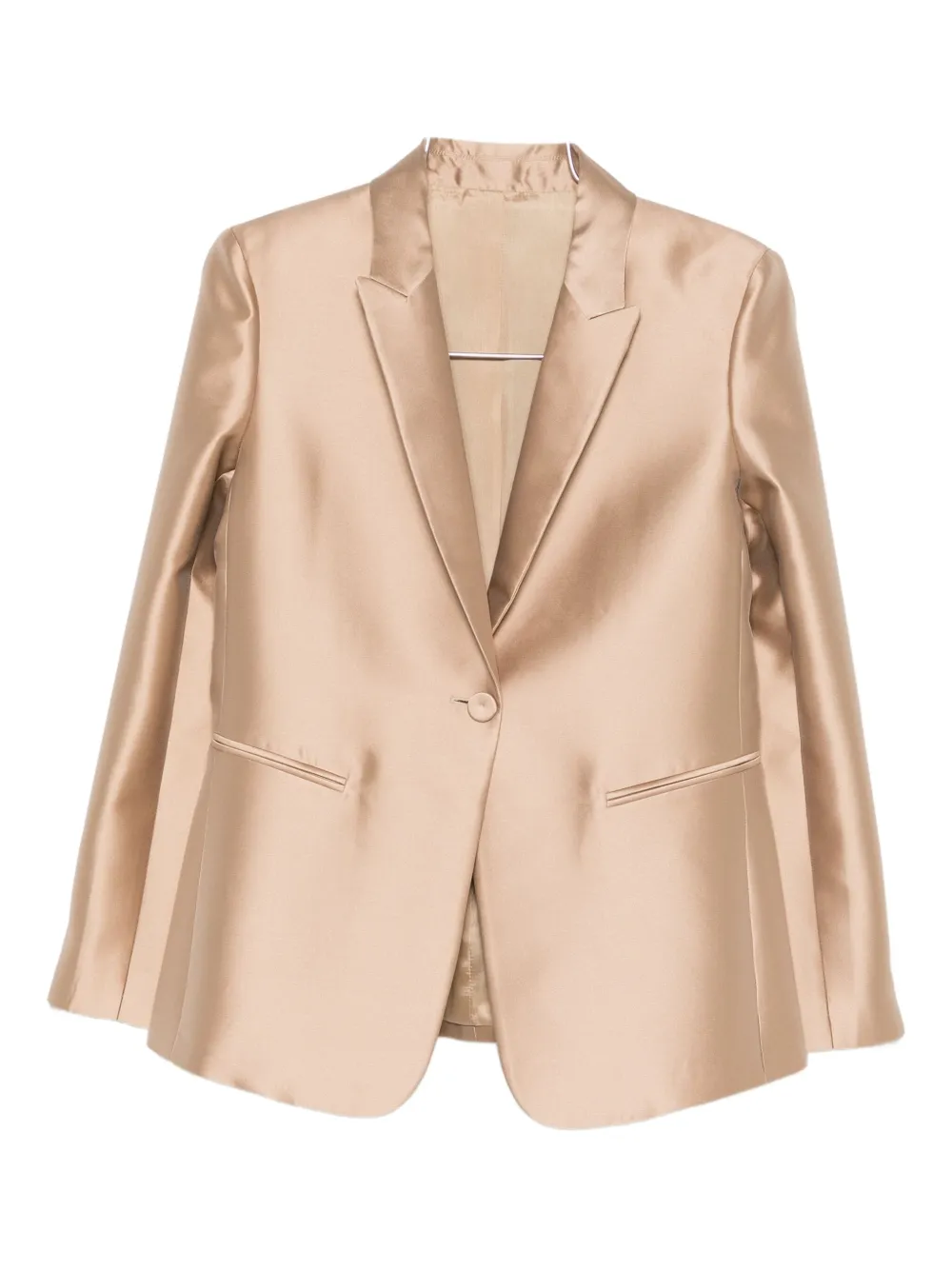 Жакет на пуговицах с заостренными лацканами Alberta Ferretti, нейтральный
Жакет на пуговицах с заостренными лацканами Alberta Ferretti, нейтральный