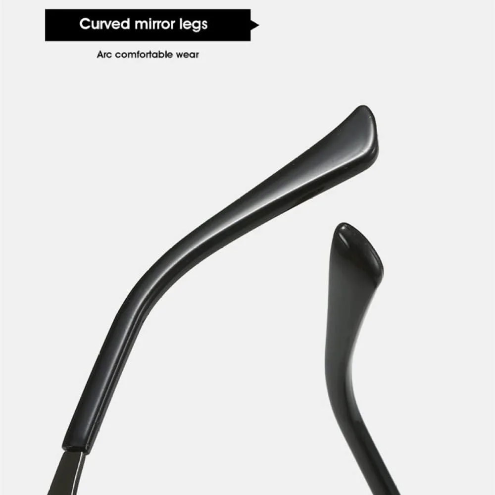 Женские солнцезащитные очки с плоской верхней частью, мужские винтажные безрамочные солнцезащитные очки в уличном стиле с полыми металлическими линзами XLUMIO, C2
Женские солнцезащитные очки с плоской верхней частью, мужские винтажные безрамочные солнцезащитные очки в уличном стиле с полыми металлическими линзами XLUMIO, C2