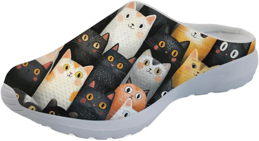 Садовые сабо Forchrinse Rainbow Cat Star для мужчин и женщин, с поддержкой свода стопы, кроссовки-мюли для дома, работы и спортзала, мультиколор
Садовые сабо Forchrinse Rainbow Cat Star для мужчин и женщин, с поддержкой свода стопы, кроссовки-мюли для дома, работы и спортзала, мультиколор