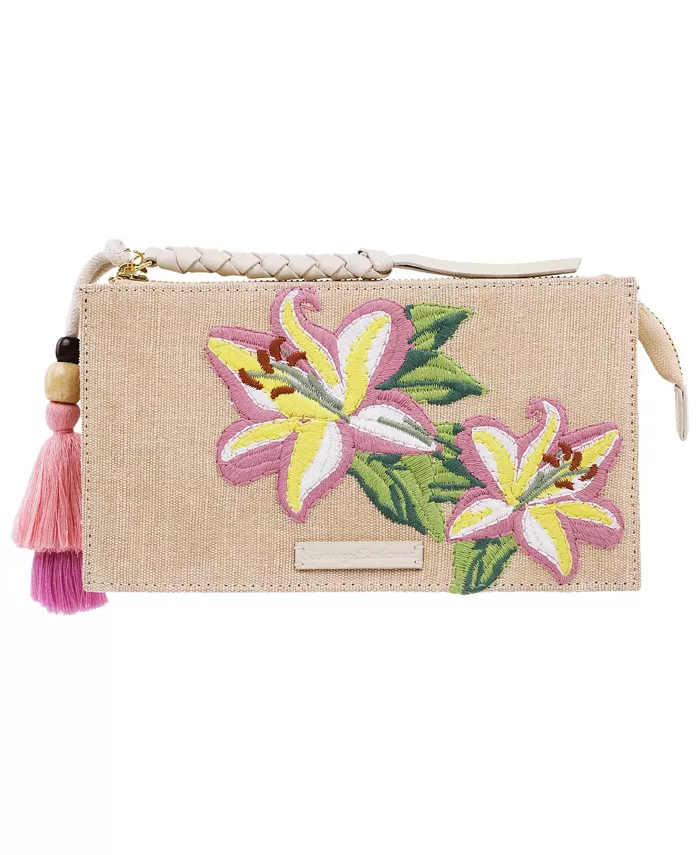Клатч с вышитым цветочным узором на молнии Tommy Bahama, розовый
Клатч с вышитым цветочным узором на молнии Tommy Bahama, розовый